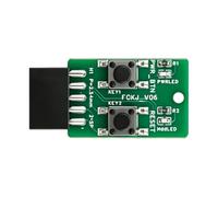 Frame Button Board, Desktop Panel Power Reset Module with Push Keys, Motherboard Header Fitment, LED Access for Build Service Tasks Desktop Computer Power Reset Button Module Front Panel Header Board