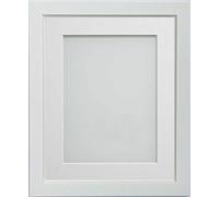 Frame Company Ainsworth Range White A4 Picture Photo Frame with White Mount for Image 10x6 inch * Choice of Sizes* Fitted with Real Glass