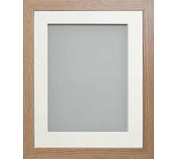 Frame Company Allington Beech Photo Frame with Off-White Mount, 18x14 for 14x10 inch, fitted with perspex