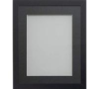 Frame Company Allington Black 20x16 inch Frame With Grey Mount For Image A3 *Choice of sizes* Fitted with Real Glass