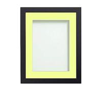 Frame Company Allington Black A4 Frame with Lemon Bon Bon Mount for 9x6