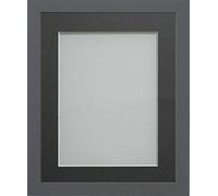 Frame Company Allington Grey 12x10 with Grey Mount for 10x8 inch, Fitted with Glass