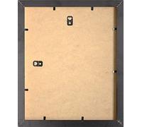 Frame Company Allington Range 40 x 40 cm Multi-Aperture Collage Picture Photo Frame with 4-Aperture Mount for Image Sizes 6 x 4 Inches - Black/White