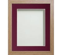 Frame Company Allington Range Beech Picture Photo Frame with Plum Mount Mount, A4 for pic size 9x6' * Choice of Sizes* Fitted with Glass
