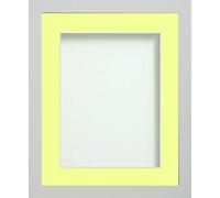 Frame Company Allington White 14x11 inch Frame With Lemon Bon Bon For Image A4 *Choice of sizes* Fitted with Real Glass