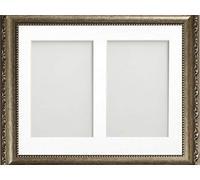 Frame Company Brompton Bronze Multi-Aperture Photo Frame with Mount, 10x8 for 6x4 (x2) * Choice of Mount Design* NEW