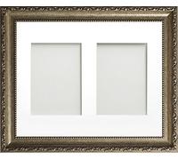 Frame Company Brompton Bronze Multi-Aperture Photo Frame with Mount, 14x11 for 7x5 (x2) * Choice of Mount Design* NEW