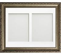 Frame Company Brompton Bronze Multi-Aperture Photo Frame with Mount, 14x11 for 8x6 (x2) * Choice of Mount Design* NEW