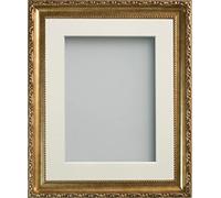 Frame Company Brompton Gold 10x10 inch Frame With Ivory Mount for Image 8x8 inch *Choice of sizes* Fitted with Real Glass