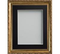 Frame Company Brompton Range Gold Picture Photo Frame With Black Mount * Choice of Sizes*
