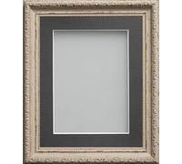 Frame Company Brompton Range Shabby Chic Picture Photo Frame With Grey Mount * Choice of Sizes*
