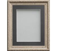 Frame Company Brompton Range Shabby Chic Picture Photo Frame With Grey Mount * Choice of Sizes*