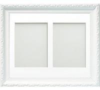 Frame Company Brompton White Multi-Aperture Photo Frame with Mount, 10x8 for 6x4 (x2) * Choice of Mount Design* NEW