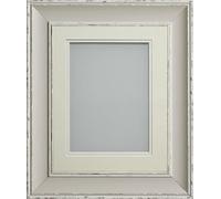 Frame Company Brooke Moonstone Grey Photo Frame, Double Ivory Mount, A3 for A4 (11.75x8.25 inch, fitted with perspex)