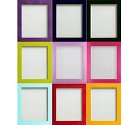 Frame Company Candy Range Black Picture Photo Frame, 14x11 inch Fitted With High Clarity Perspex *Choice of 11 Colours*