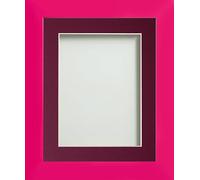Frame Company Candy Range Hot Pink Picture Photo Frames with Plum Mount *Choice of Colours*