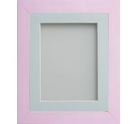 Frame Company Candy Range Peony Picture Photo Frames with Light Blue Mount, 18x14 for 14x10 *Choice of Sizes and Colours* Fitted with Real Glass