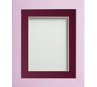 Frame Company Candy Range Peony Picture Photo Frames with Plum Mount, 24x18 for 18x12 *Choice of Sizes and Colours* Fitted with Perspex