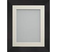 Frame Company Carlton Range 10X10-Inch Black Picture Photo Frame with Ivory Mount For Image Size 8X8-Inch