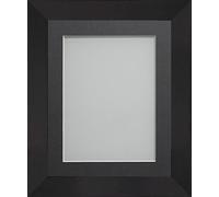 Frame Company Carlton Range 12X10-Inch Black Picture Photo Frame with Grey Mount For Image Size 9X7-Inch