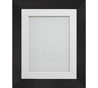 Frame Company Carlton Range A4 (11.75x8.25-Inch) Black Picture Photo Frame with White Mount For Image Size 10X6-Inch