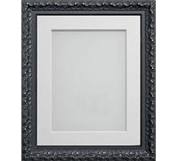 Frame Company Charleston Range Black A1 Frame With White Mount for Image A2 *Choice of Sizes* Fitted with Perspex