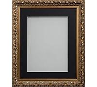 Frame Company Charleston Range Gold 30x20 inch Frame With Black Mount for Image A2 *Choice of Sizes* Fitted with Perspex