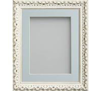 Frame Company Charleston Range Ivory A2 Frame With Light Blue Mount for Image A3 *Choice of Sizes* Fitted with Perspex