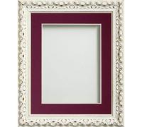 Frame Company Charleston Range Ivory A2 Frame With Plum Mount for Image A3 *Choice of Sizes* Fitted with Perspex