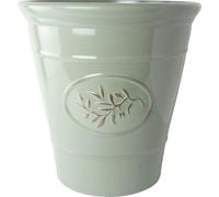 Frame Company Classic Olive Plastic Planters, Troughs & Planter Bowls - Durable Indoor/Outdoor Flower Pots, Weather & Frost Resistant - Green 23CM Planter Pot - 6 Litres