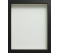 Frame Company Connolly Range Black Wooden Picture Photo Frame, 18x14 inch *Choice of Sizes* Fitted with Real Glass