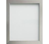 Frame Company Connolly Range Silver Wooden Picture Photo Frame, 24x18 inch *Choice of Sizes* Fitted with Perspex