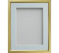 Frame Company Drayton Gold with Light Blue Mount, A3 for image size A4