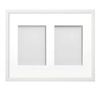 Frame Company Drayton Multi Aperture Photo Frame, White, 14x11 for 7x5 inch (x2)