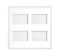 Frame Company Drayton Multi Aperture Photo Frame, White, 40x40cm for 6x4 inch (x4)