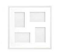 Frame Company Drayton Multi Aperture Photo Frame, White, 40x40cm for 6x4 inch (x4 mix)