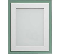 Frame Company Drayton Range A4 Green Picture Photo Frame with White Mount For Image Size A5