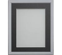 Frame Company Drayton Range A4 Grey Picture Photo Frame with Mount For Image Size A5