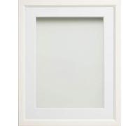 Frame Company Drayton Range White 5x5 inch Picture Photo Frame with White Mount for Image 3.5x3.5 inch * Choice of Sizes*