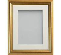 Frame Company Eldridge Gold 12x10 Photo Frame, Ivory Mount for 10x8