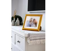 Frame Company Eldridge Mahogany Photo Frame with Silver Mount, 16x12 for 12x8 inch, fitted with perspex