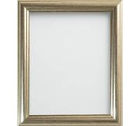 Frame Company Eldridge Silver 50x40cm Photo Frame with Real Glass | Fits a 50x40cm image, Frame size 50x40cm, Overall approx 56x46cm, Real Glass Front