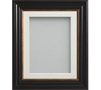 Frame Company Emson Black Picture Photo Frame with Ivory Mount - 9x7 for pic size 8x6 *Choice of Sizes* Fitted with Real Glass
