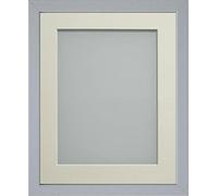 Frame Company Jellybean Range Grey Wooden A3 Picture Photo Frame with Ivory Mount for Image A4 * Choice of Colours & Sizes* Fitted with Perspex