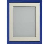 Frame Company Jellybean Range Royal Blue Wooden A2 Picture Photo Frame with Ivory Mount for Image A3 * Choice of Colours & Sizes* Fitted with Perspex