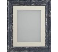 Frame Company Lynton Coal Photo Frame with Ivory Mount, 14x11 for A4, fitted with perspex