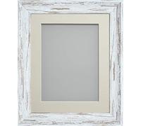 Frame Company Lynton Driftwood Photo Frame with Ivory Mount, A3 for A4, fitted with perspex