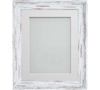 Frame Company Lynton Driftwood Photo Frame with Off-White Mount, 18x14 for 14x10 inch, fitted with perspex