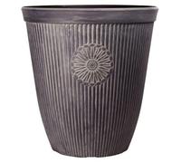 Frame Company Outdoor Durable Plastic Stone Effect Garden Flower Plant Pot, Chocolate Stone Tall Pot *Choice of sizes and colours*