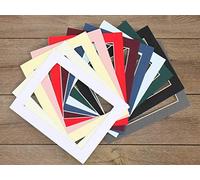 Frame Company Pack of 10 Black V-Groove Mounts 14x11 for 12x8 inch *Choice of Colours*